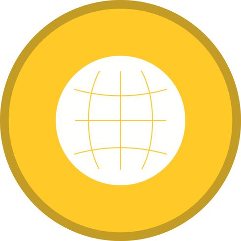 Världen glyph runt cirkel flerfärg vektor