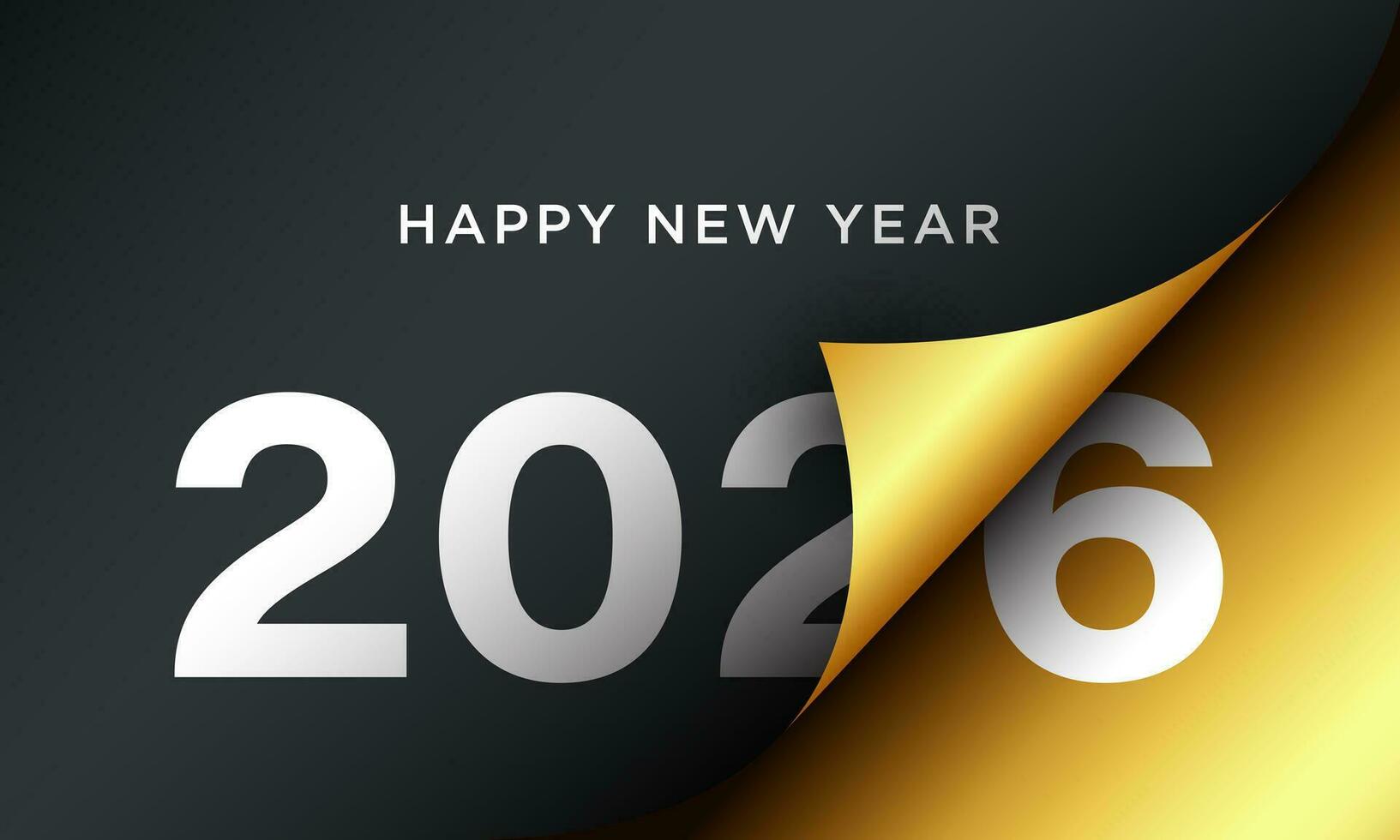 2026 glücklich Neu Jahr Hintergrund Design. vektor