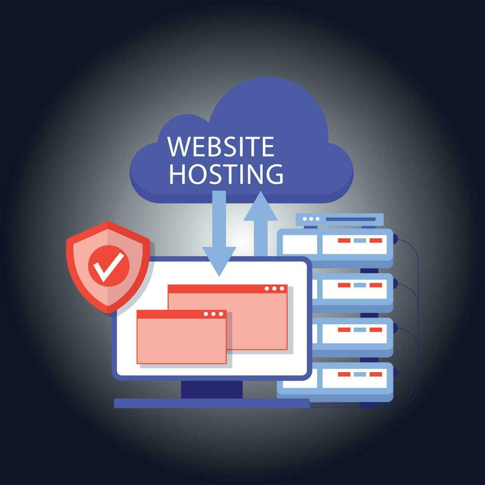 Webseite Hosting - - 1 vektor