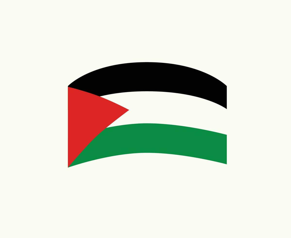 Palästina Emblem Flagge Mitte Osten Land Symbol Vektor Illustration abstrakt Design Element