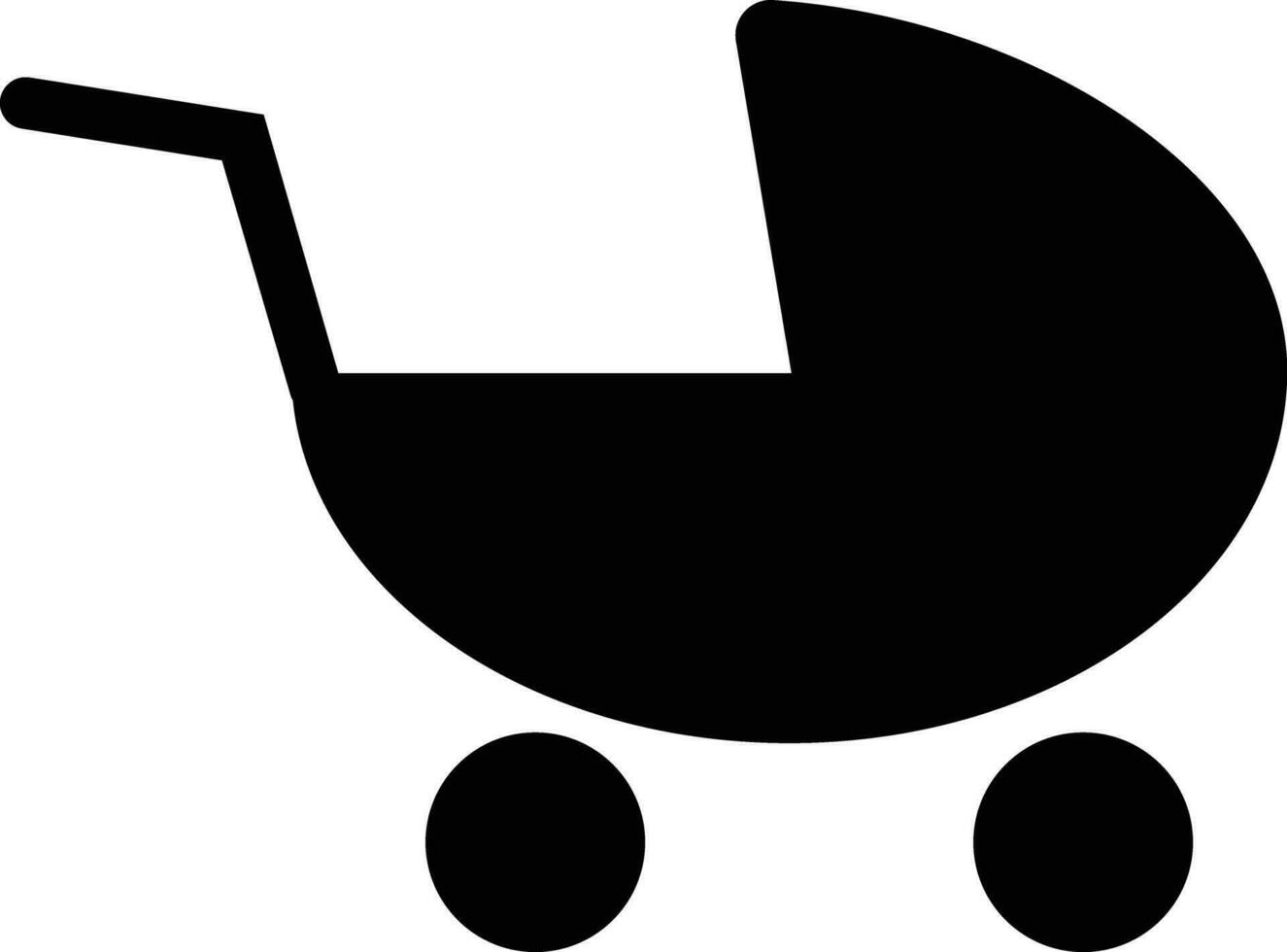 Baby Kinderwagen Symbol . Baby Wagen Symbol Vektor isoliert auf Weiß Hintergrund