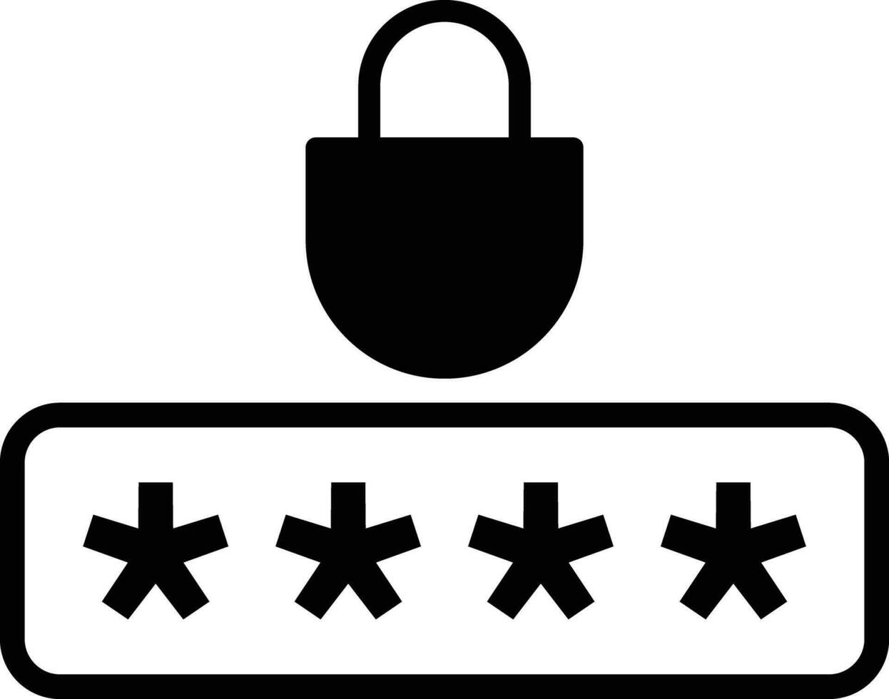 Passwort Symbol . sichern Passwort Symbol Vektor . Stift Code Symbol
