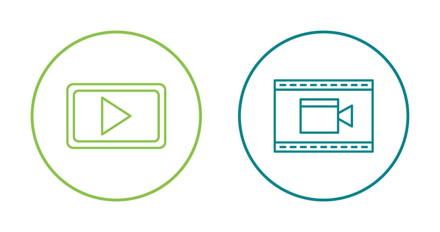 video kommunikation och video och animering ikon vektor