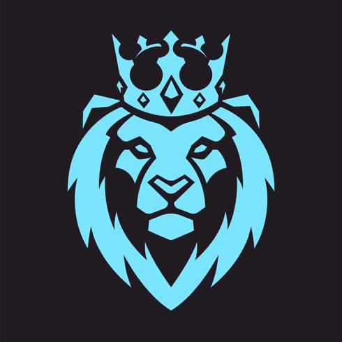 Lion i Crown Vector Mascot