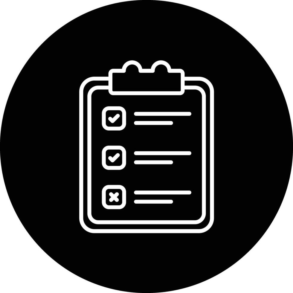 Checkliste Vektor Icon