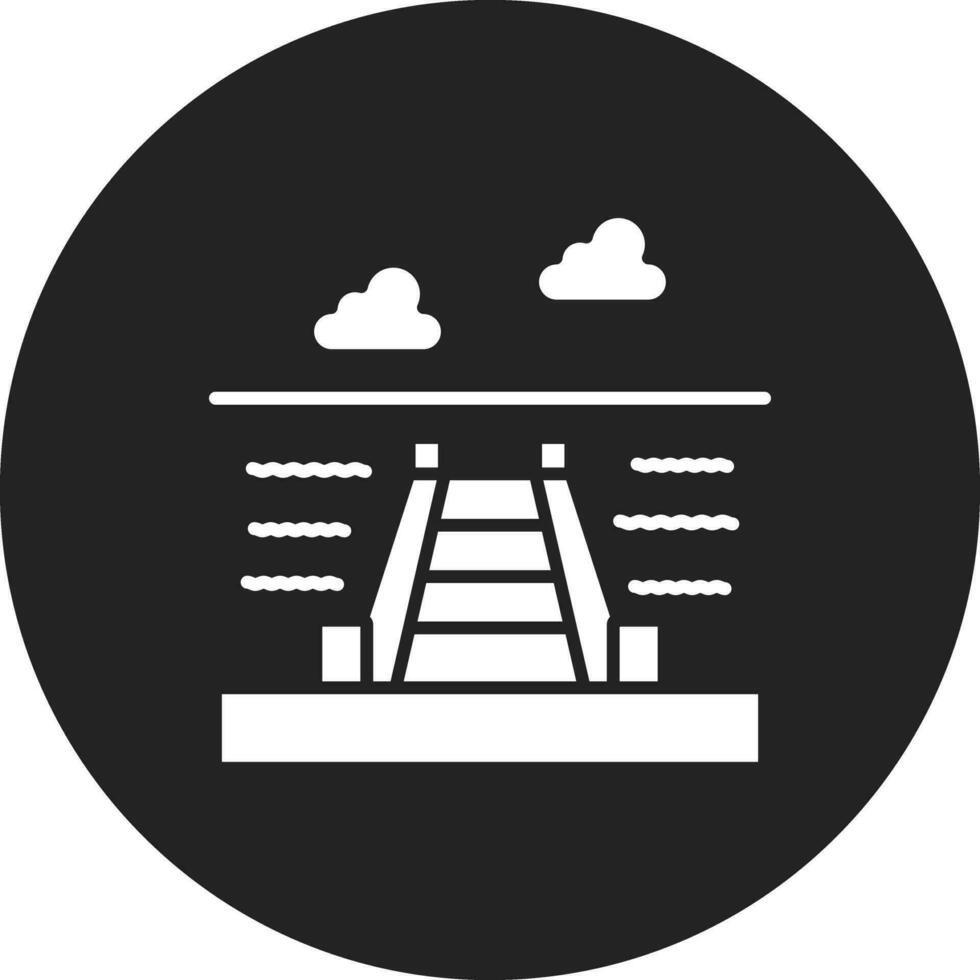 Dock Landschaft Vektor Symbol