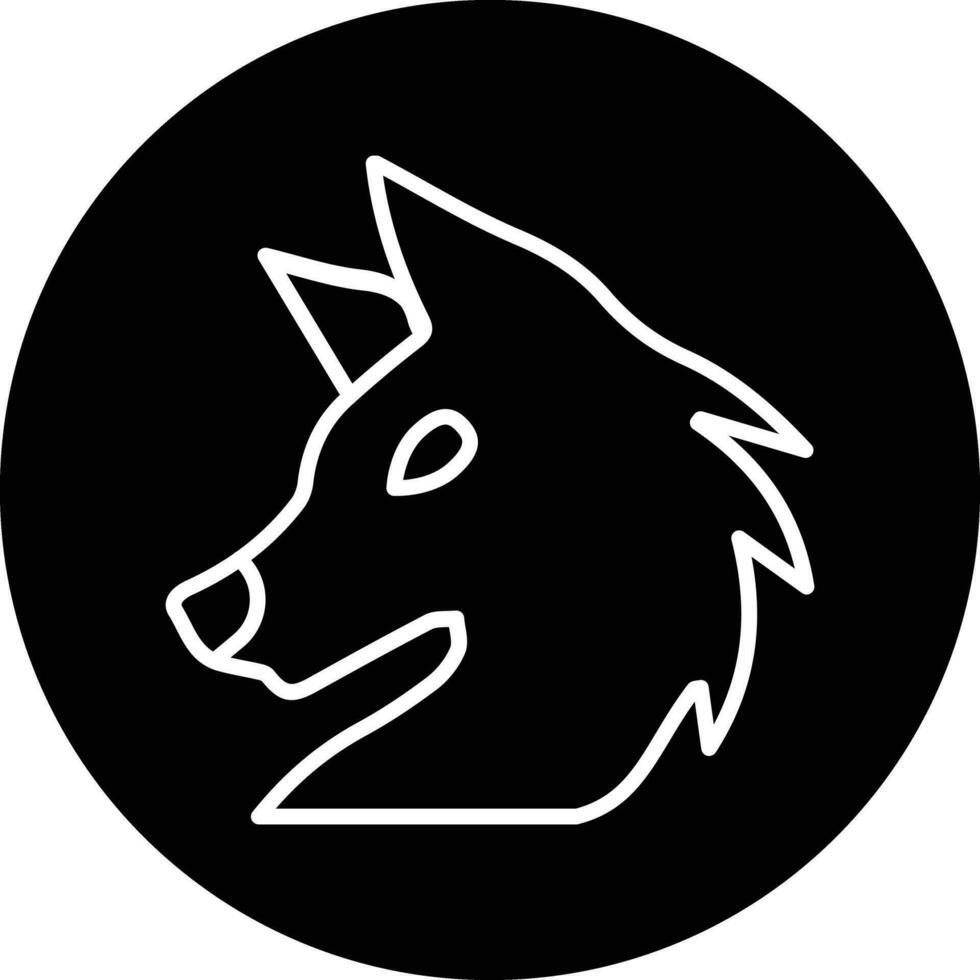 Wolf-Vektor-Symbol vektor