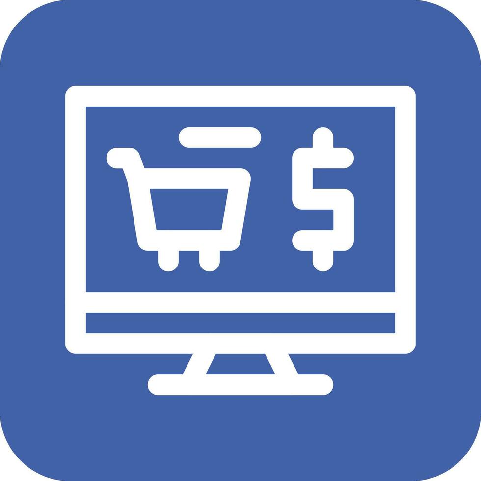E-Commerce-Shopping-Vektorsymbol vektor