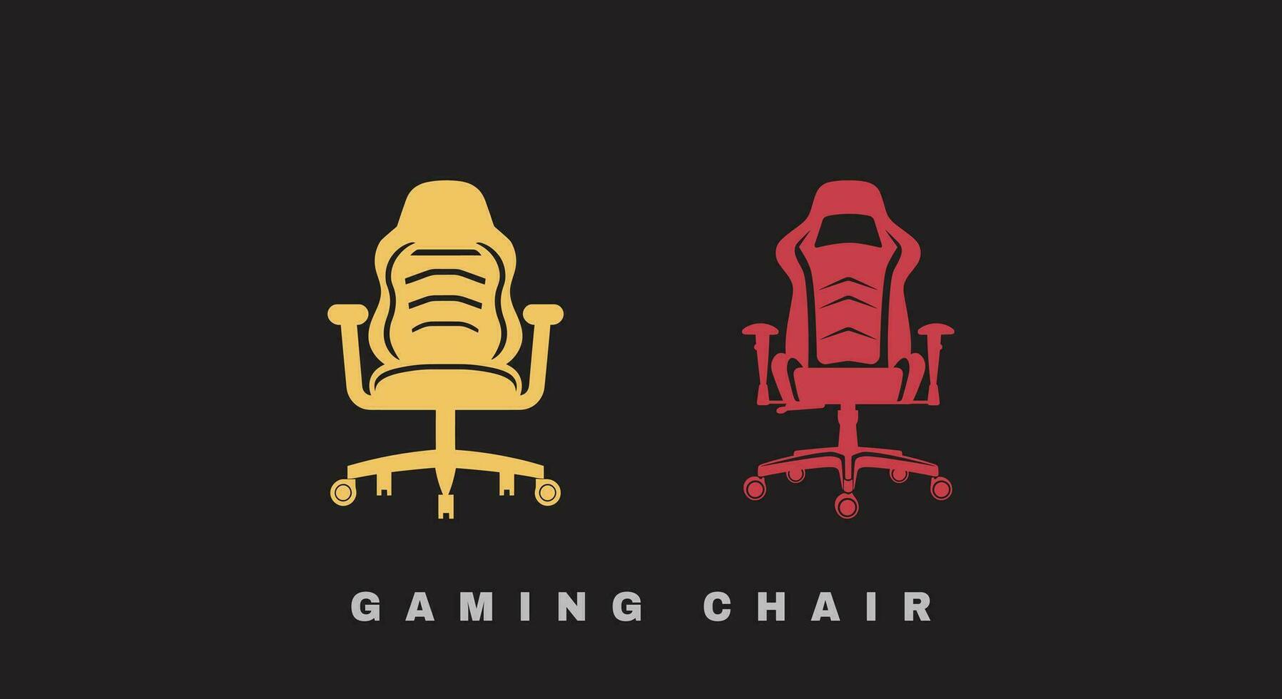 modern gaming eleganta gaming stol illustrationer i vektor formatera