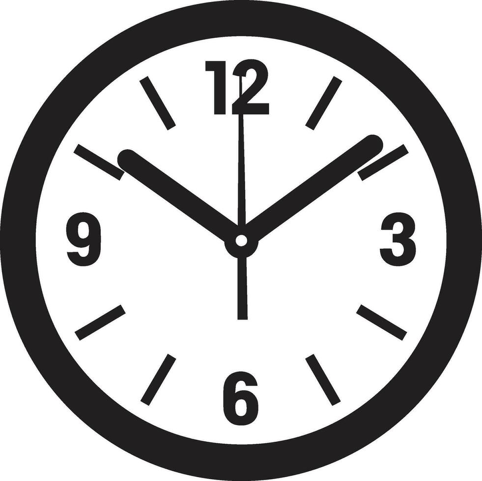 zeitlos Uhr Abbildungen Jahrgang und modern Uhr Grafik vektor
