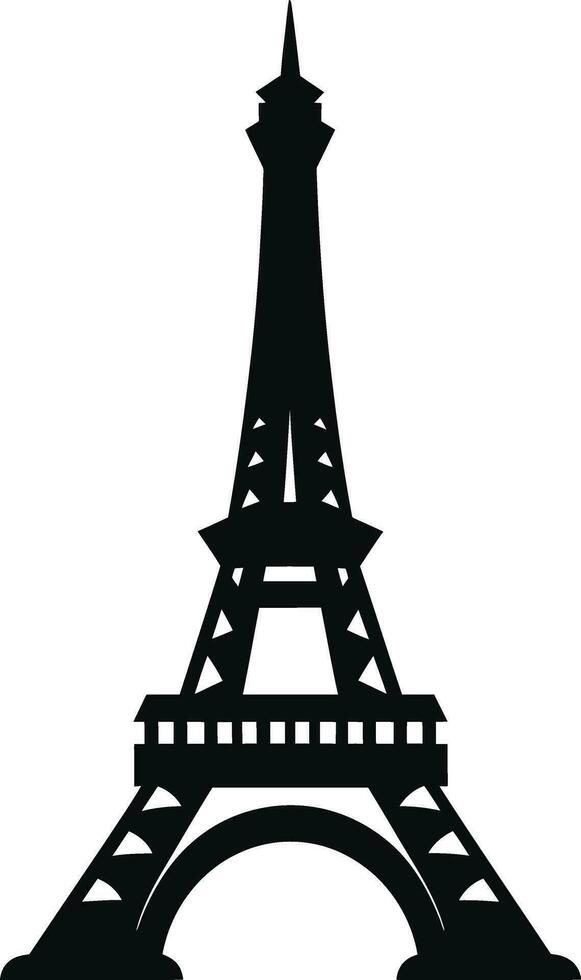 Eiffel Turm Symbole Vektor Grafik zum Reise und Tourismus Projekte