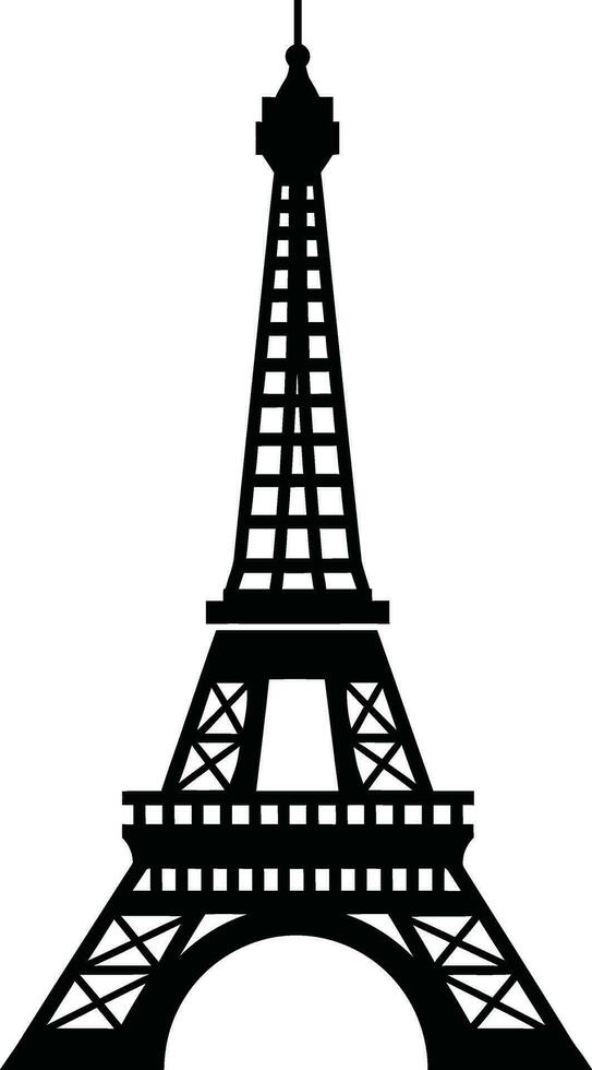 elegant Eiffel Turm Illustration ikonisch Wahrzeichen im Vektor Format