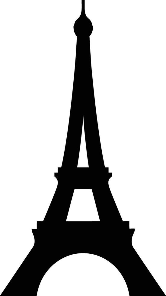 Eiffel Turm Silhouetten Vektor Grafik zum minimalistisch Designs