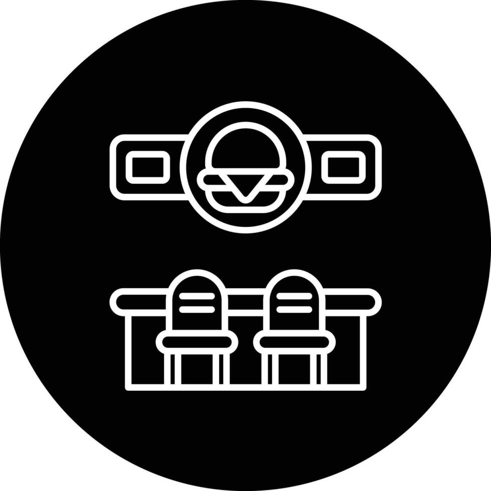 Burger Bar Vektor Symbol