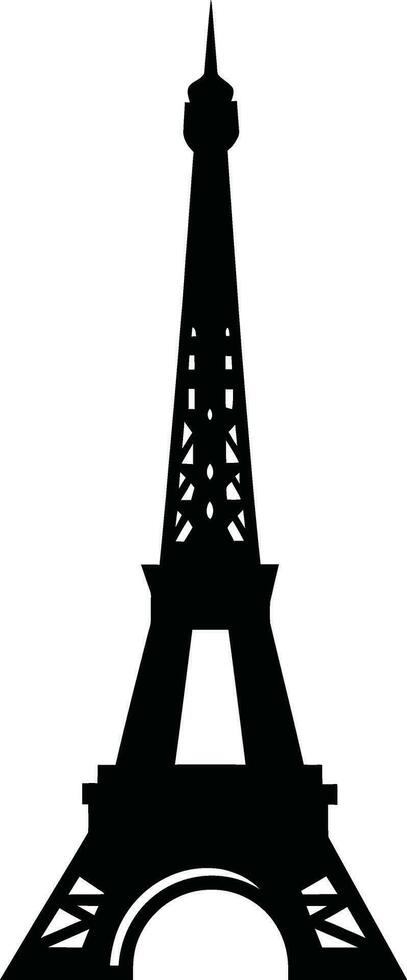 Pariser Charme atemberaubend Eiffel Turm Grafik zum Kunst und Design vektor