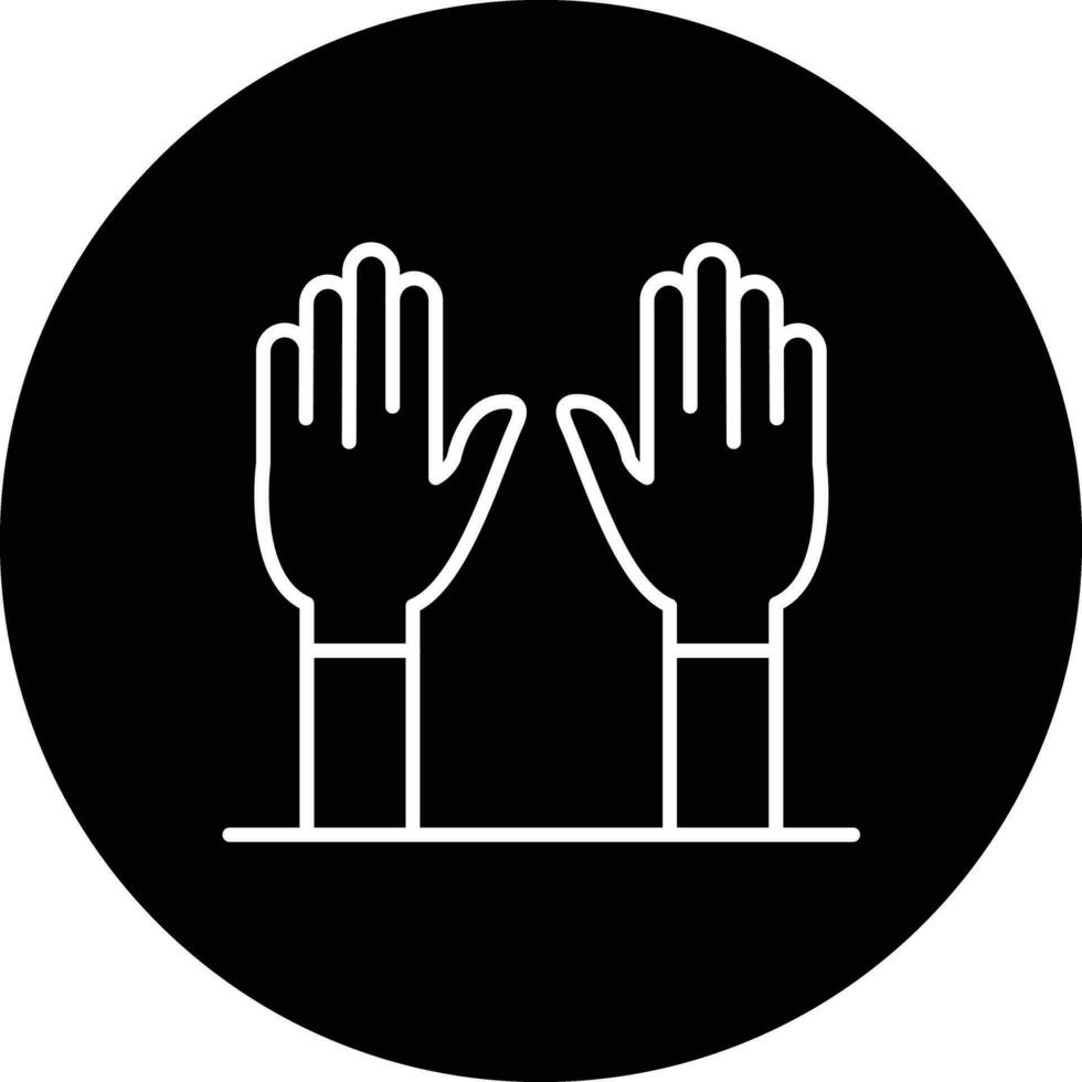 Prüfung Handschuhe Vektor Symbol
