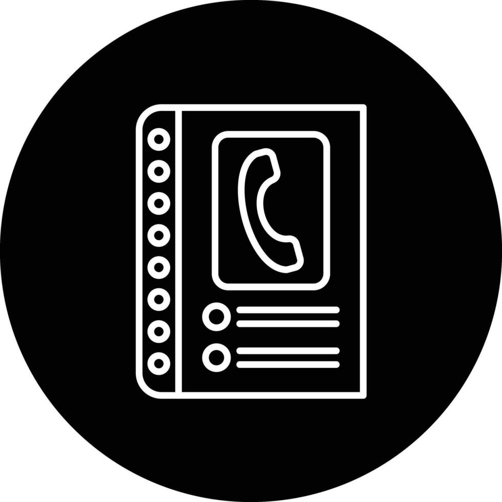 Telefonbuch-Vektorsymbol vektor