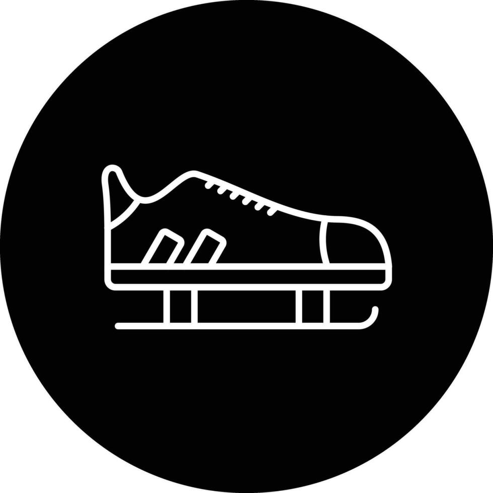 Eis Rollschuhe Vektor Symbol