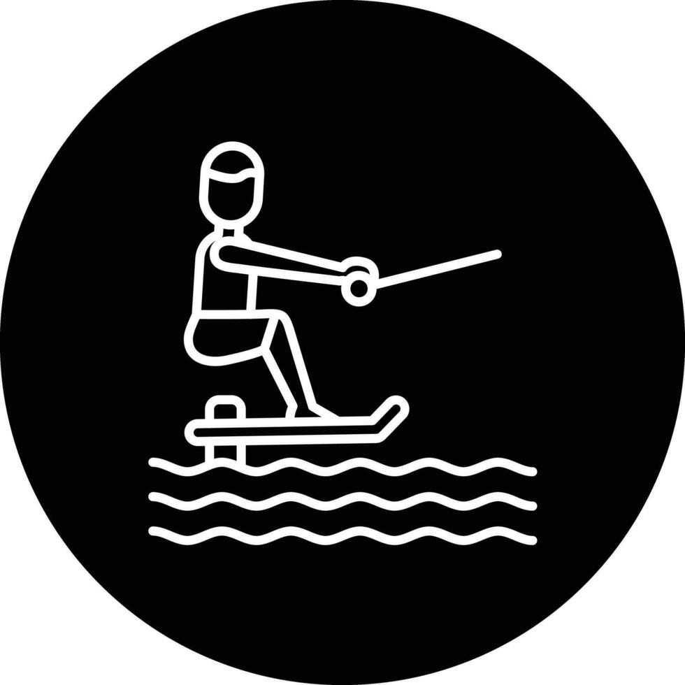 sitzen Nieder Tragflügelboot Vektor Symbol