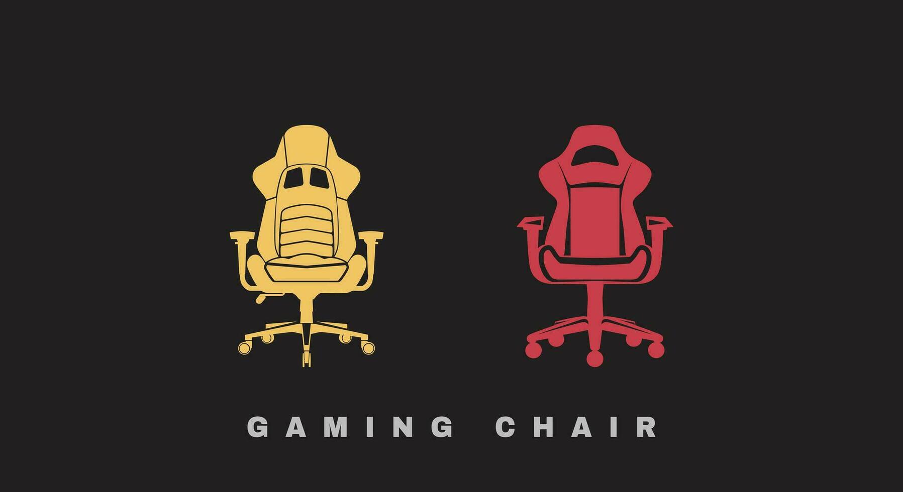 mysigt bekvämlighet bekväm gaming stol illustrationer i vektor formatera