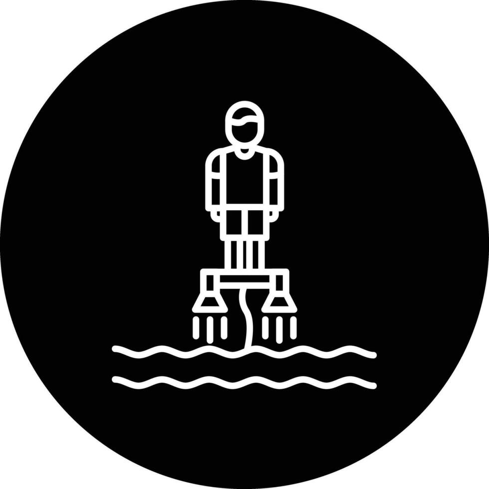 Flyboarden Vektor Symbol