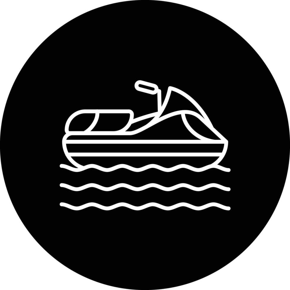 Jet Skifahren Vektor Symbol