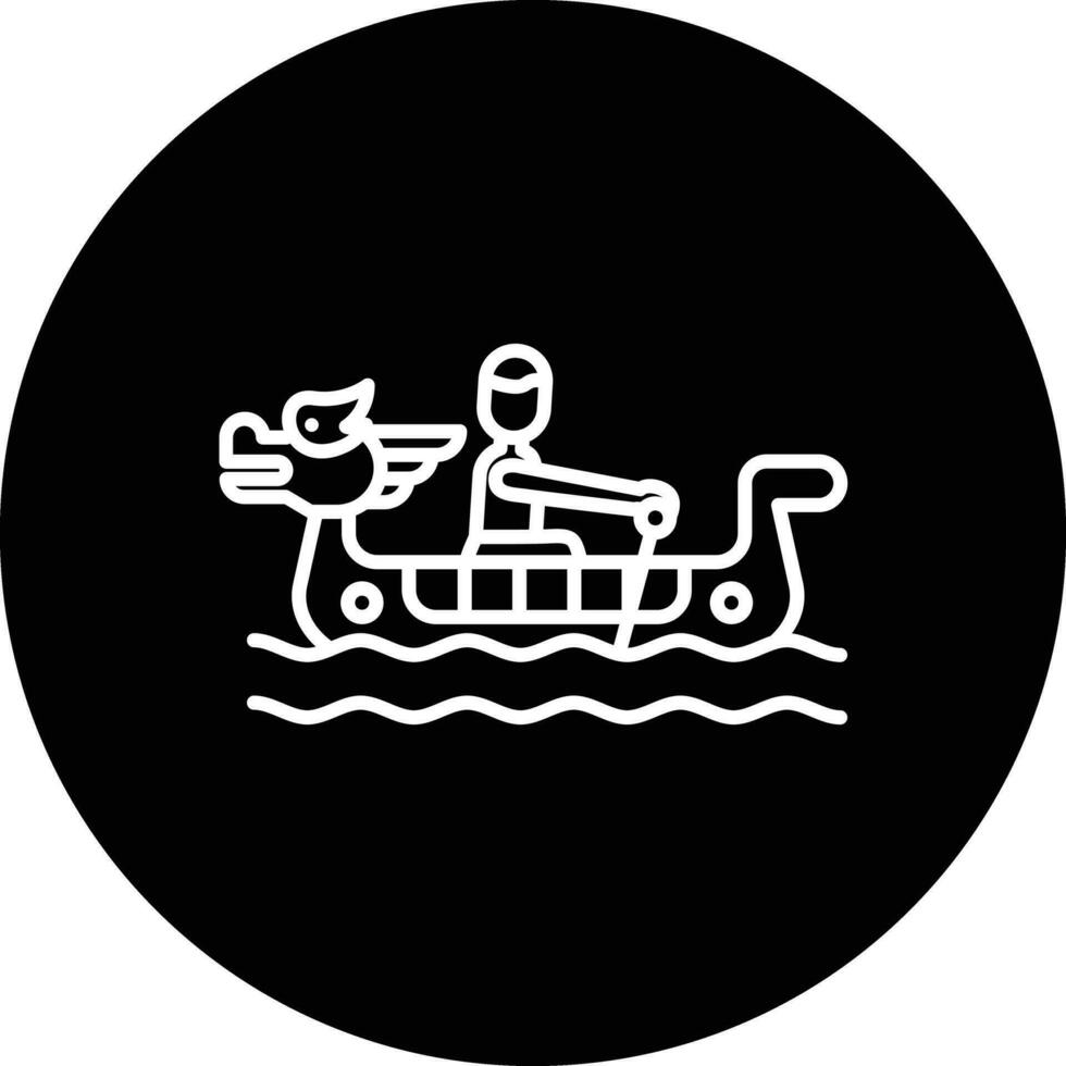 Drachen Boot Rennen Vektor Symbol