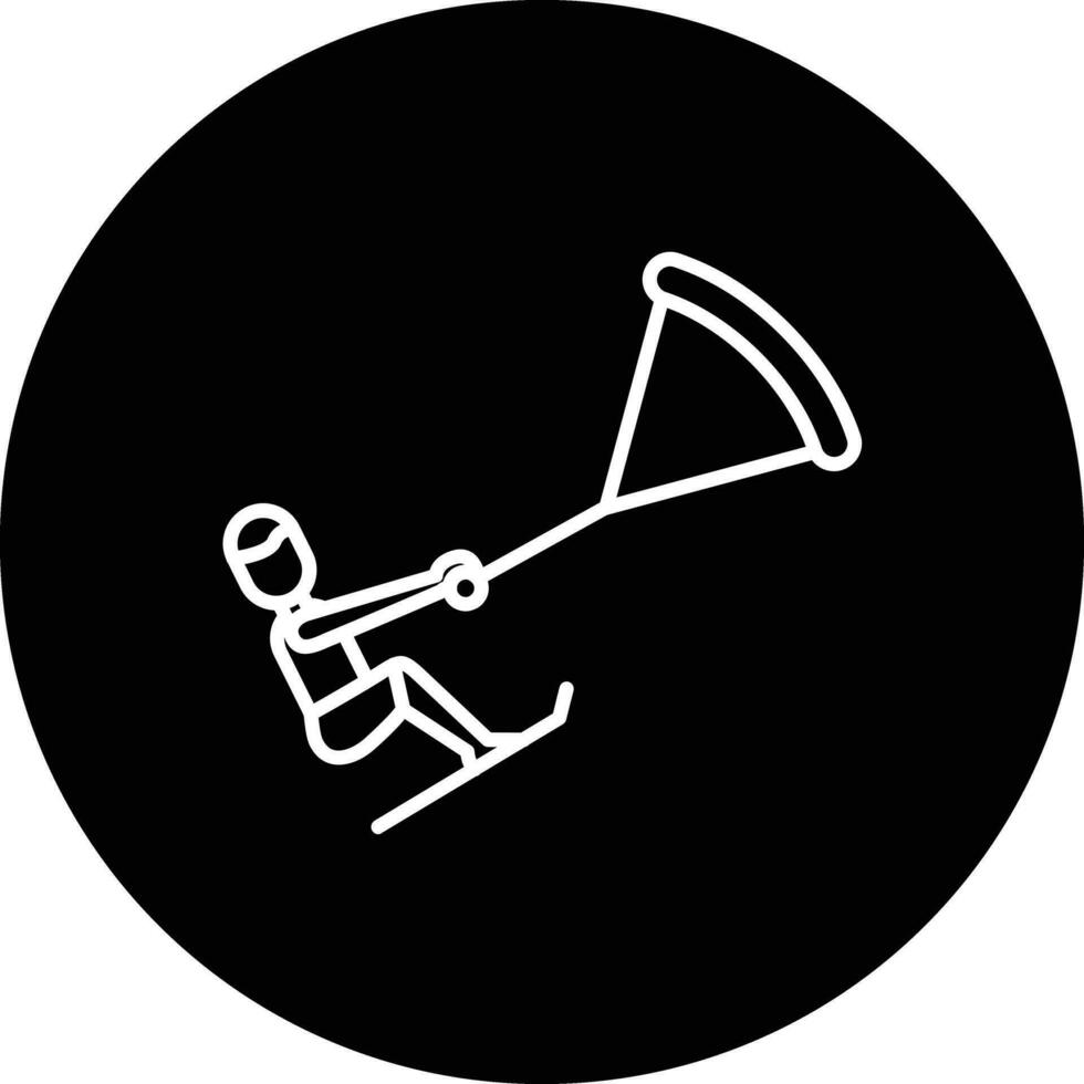 Kitesurfen Vektor Symbol