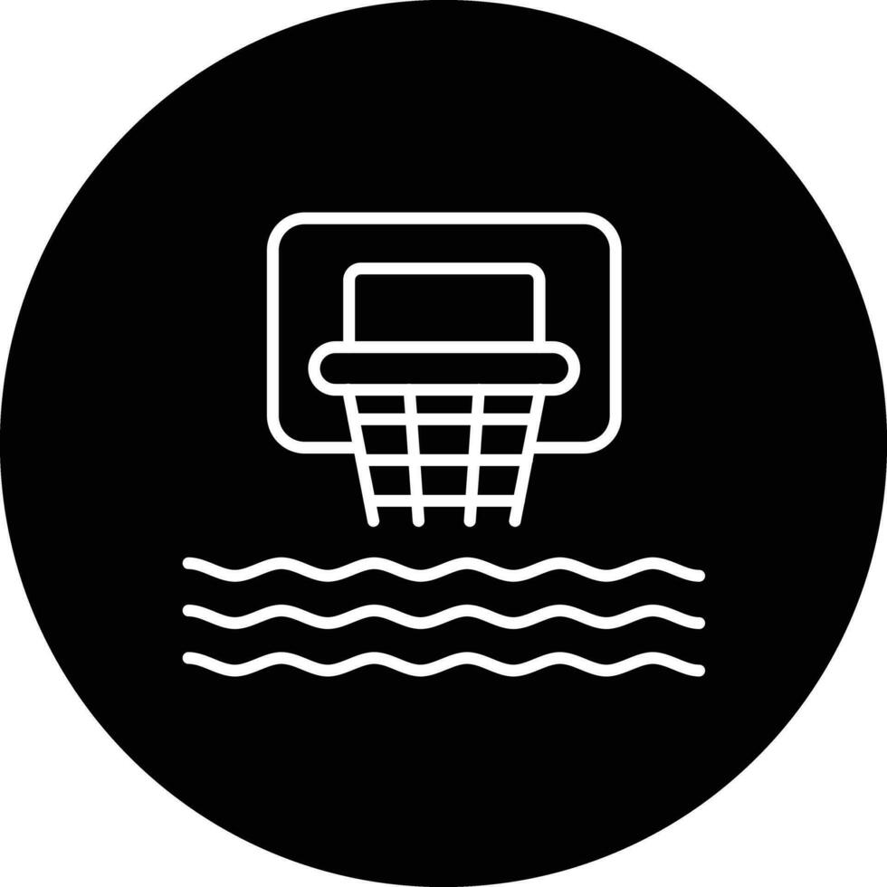 Wasser Basketball Vektor Symbol