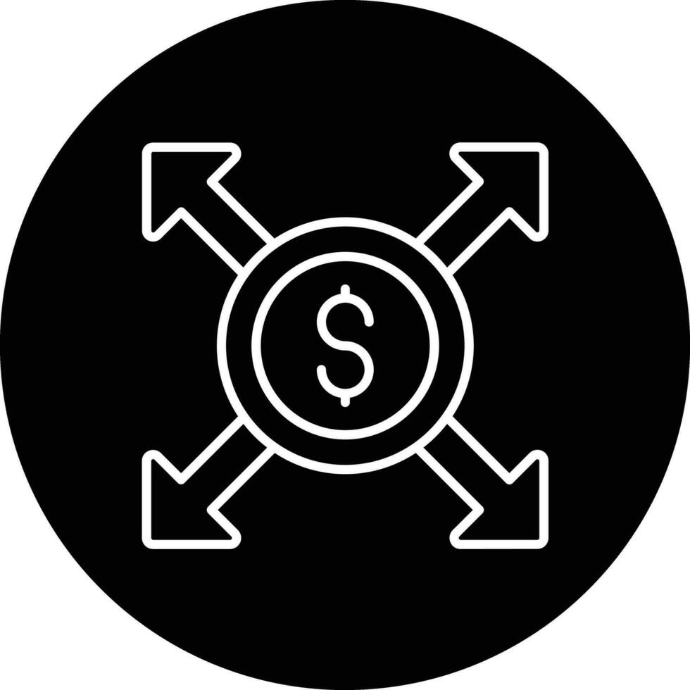 Investition Entscheidung Vektor Symbol