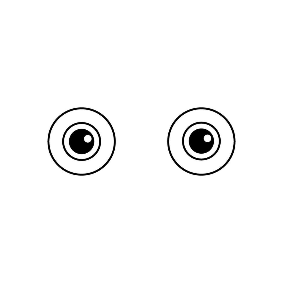 ögon ikon vektor. ser illustration tecken. Kolla på symbol eller logotyp. vektor