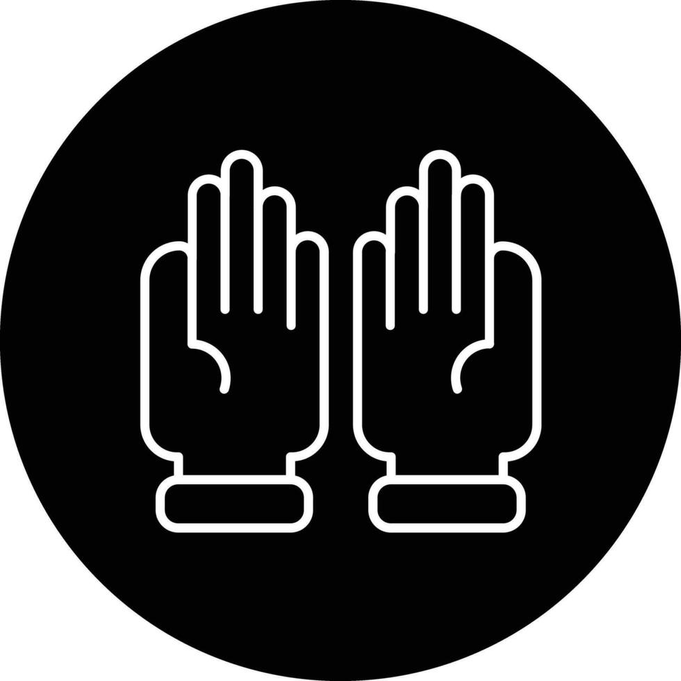 Vektorsymbol für Handschuhe vektor