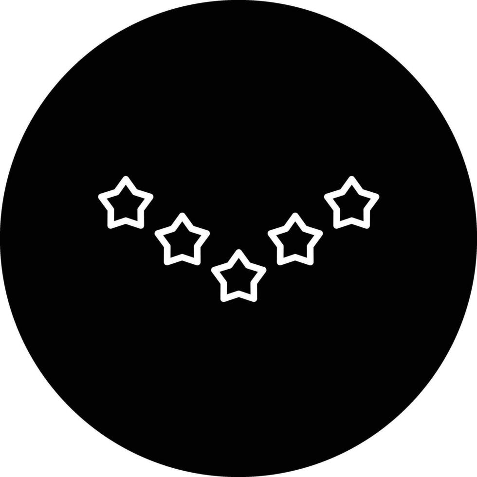 5 stjärnor vektor ikon