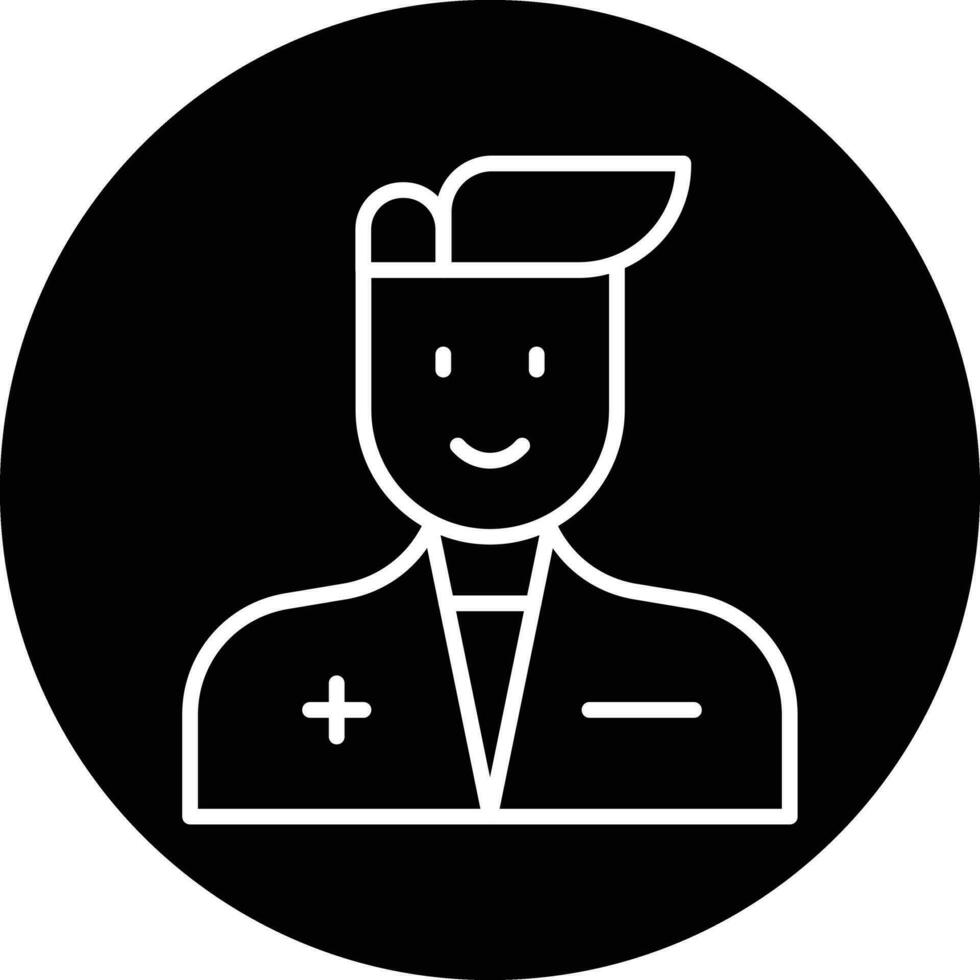 Krankenschwester männlich Vektor Symbol