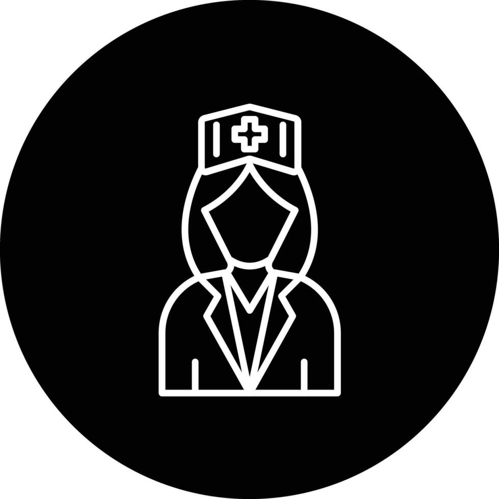 Krankenschwester-Vektor-Symbol vektor