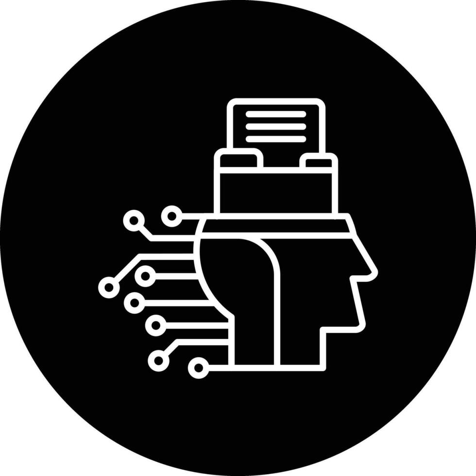 intelligent Daten Vektor Symbol