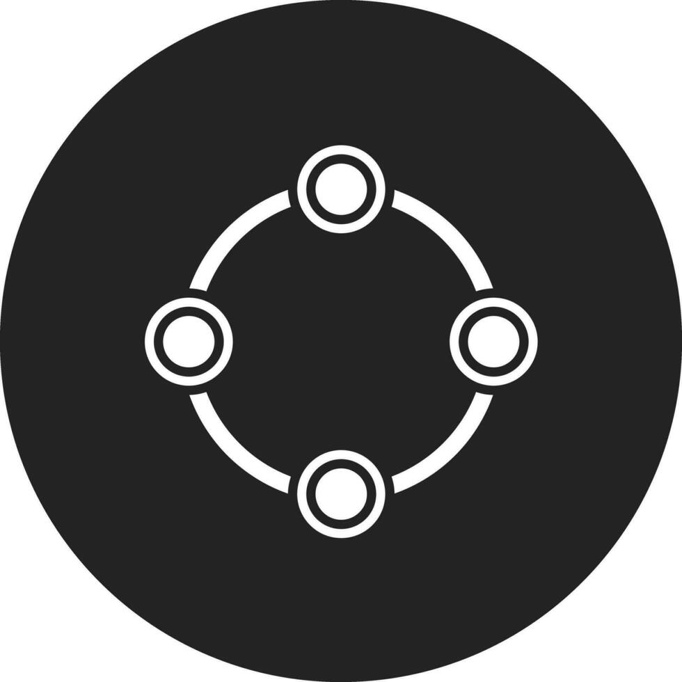cirkel relation vektor ikon