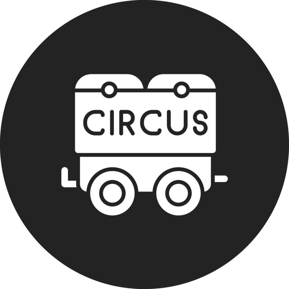 cirkus vagn vektor ikon