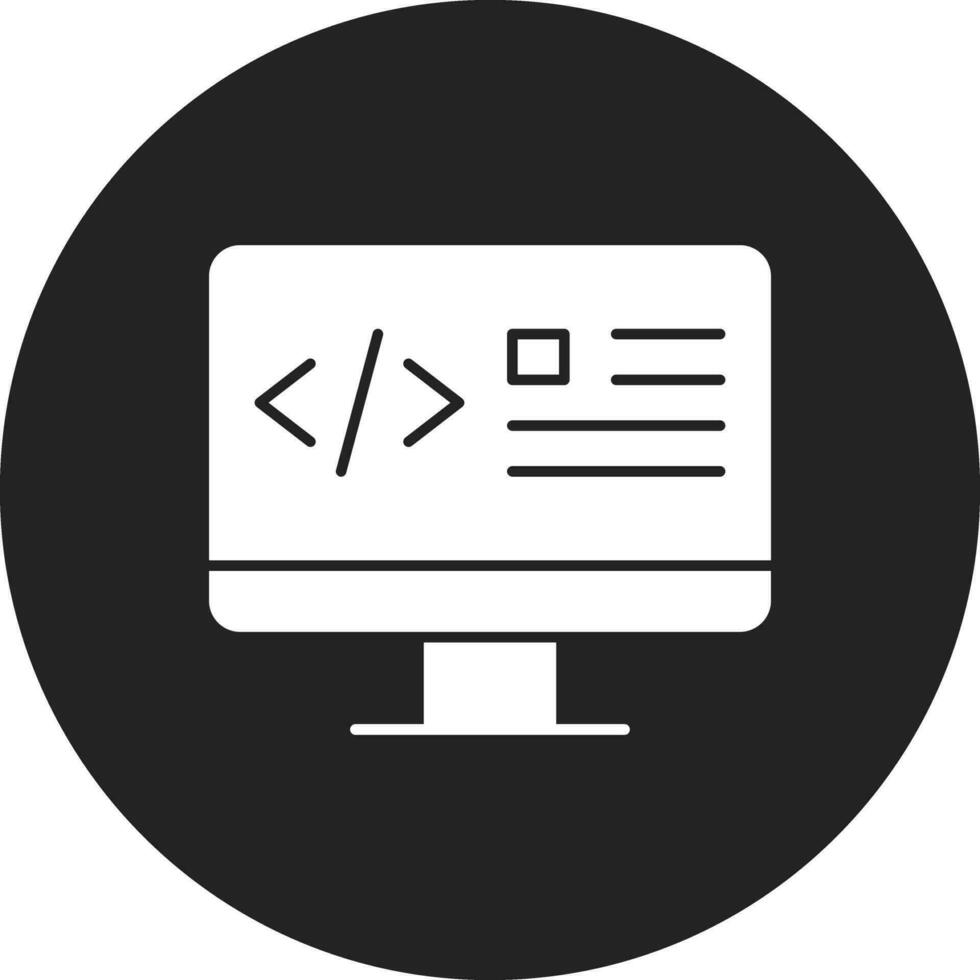 webb kodning vektor ikon