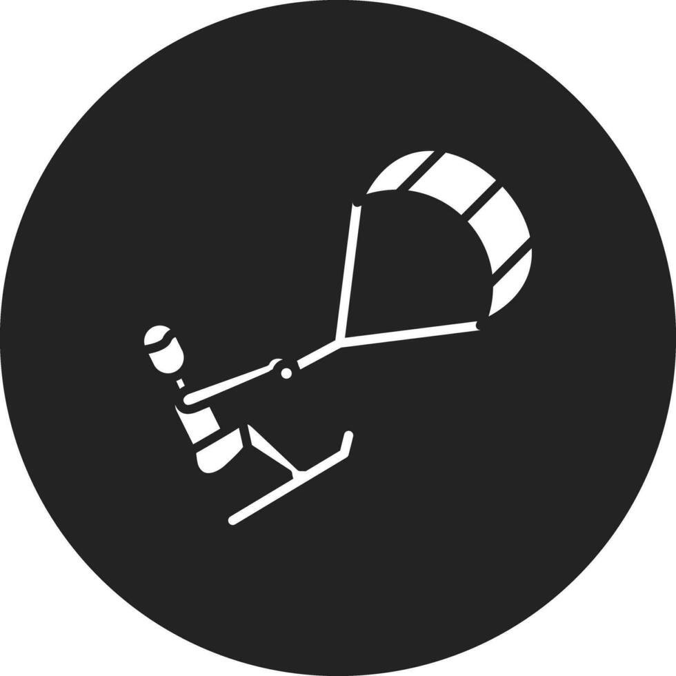 Vektorsymbol für Kitesurfen vektor