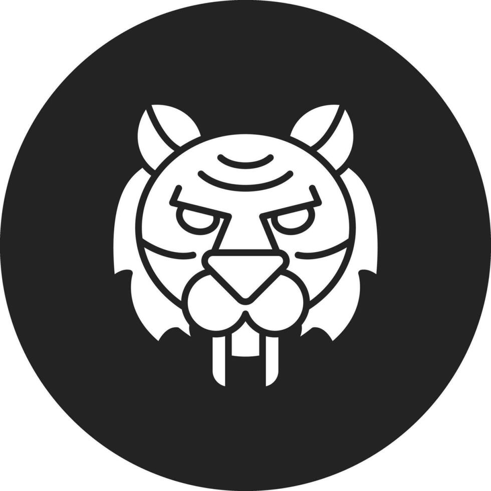 Säbel gezahnt Tiger Vektor Symbol