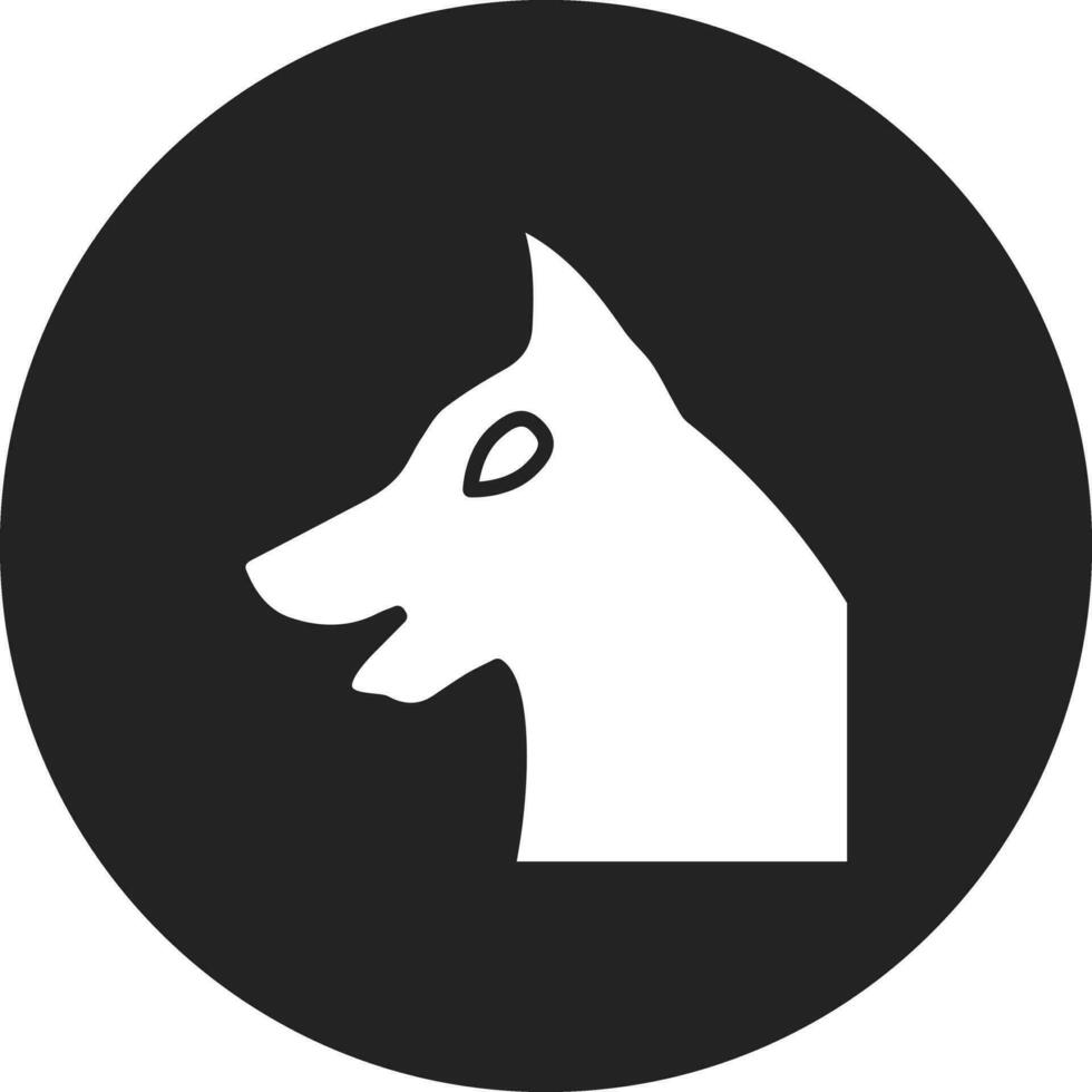 Wikinger Jagd Hund Vektor Symbol