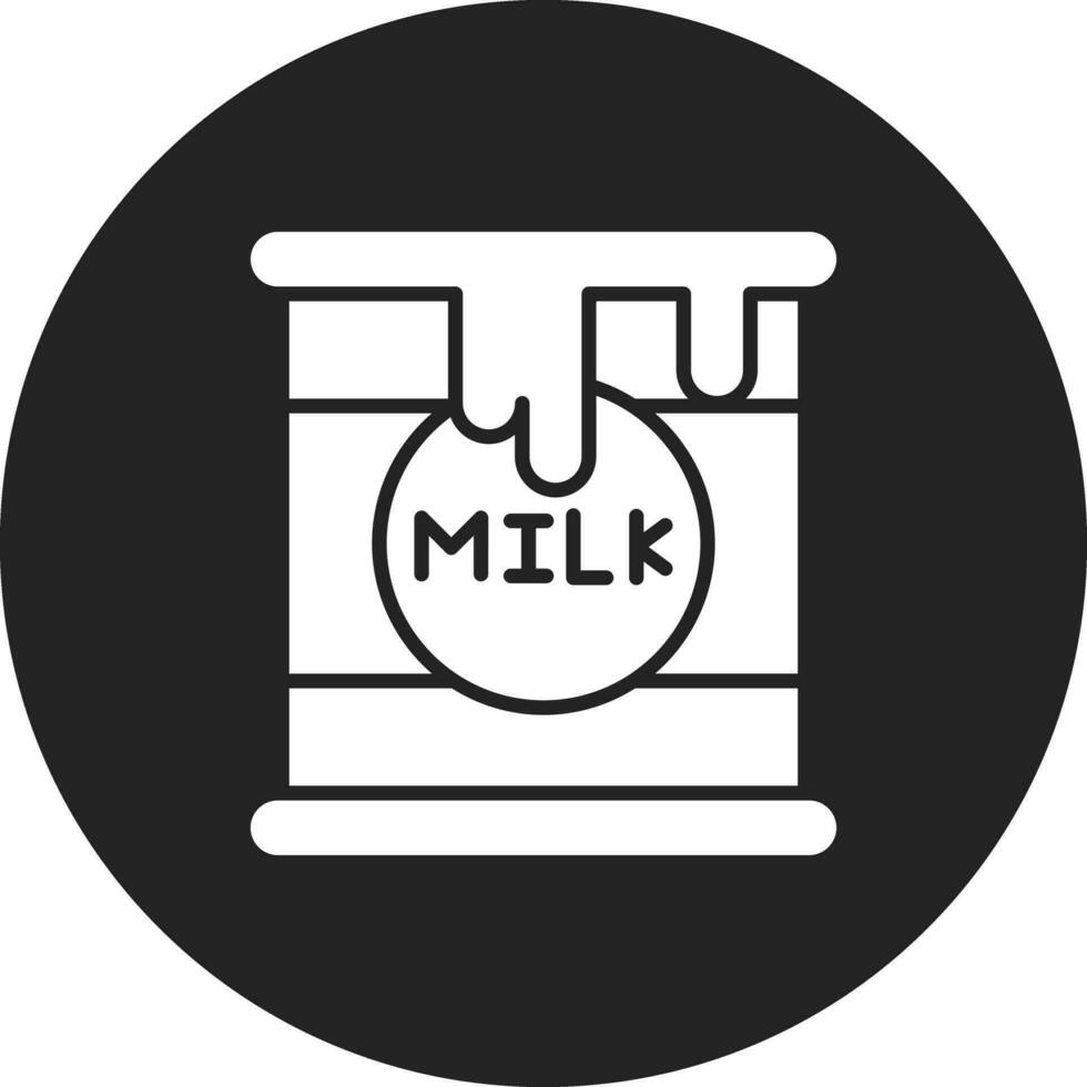 komprimerad mjölk vektor ikon