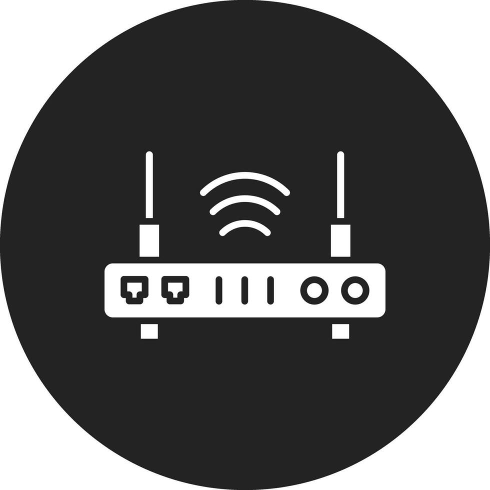 WLAN-Router-Vektorsymbol vektor