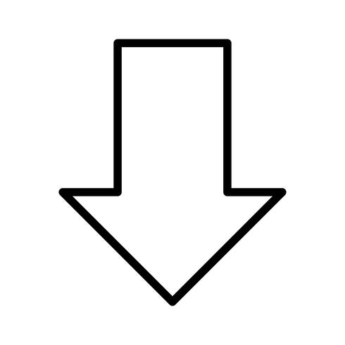 Symbol für schwarze Linie vektor