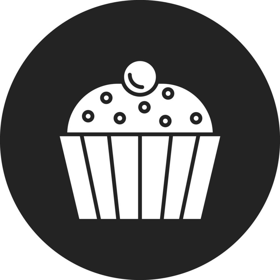 Cupcake-Vektor-Symbol vektor