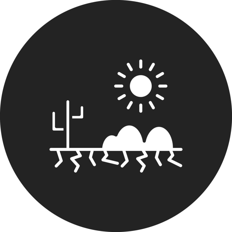 Wüste heiß Wetter Vektor Symbol