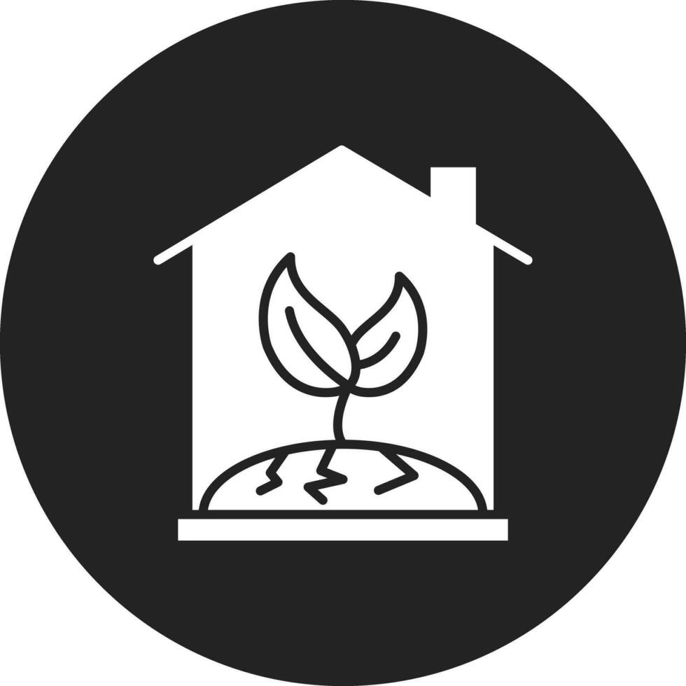 grünes Haus-Vektor-Symbol vektor
