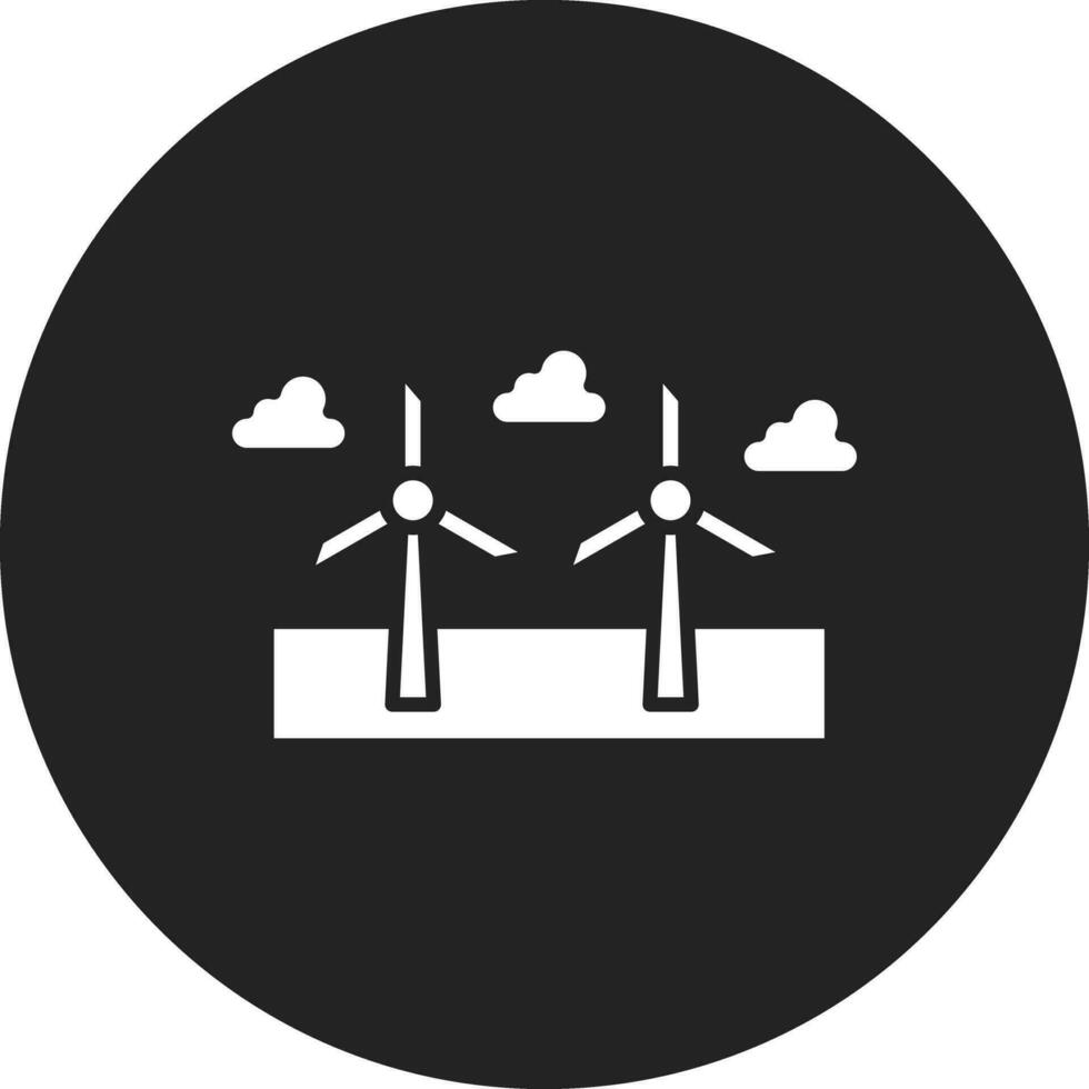 Windmühle Landschaft Vektor Symbol