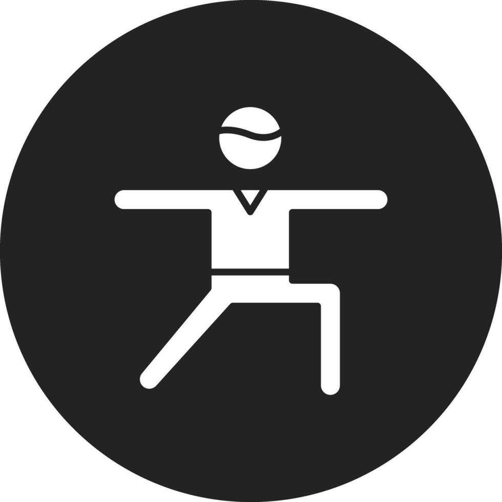 Krieger Pose richtig Vektor Symbol